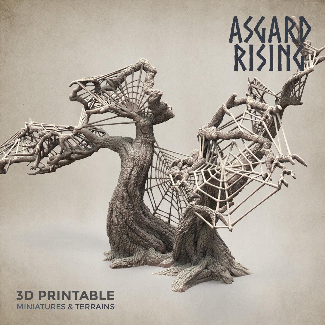 3D Printed Asgard Rising Dry Spider Forest Modular Set 32mm Ragnarok D&D
