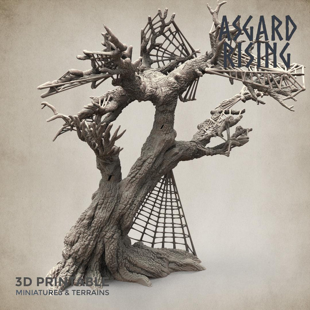 3D Printed Asgard Rising Dry Spider Forest Modular Set 32mm Ragnarok D&D
