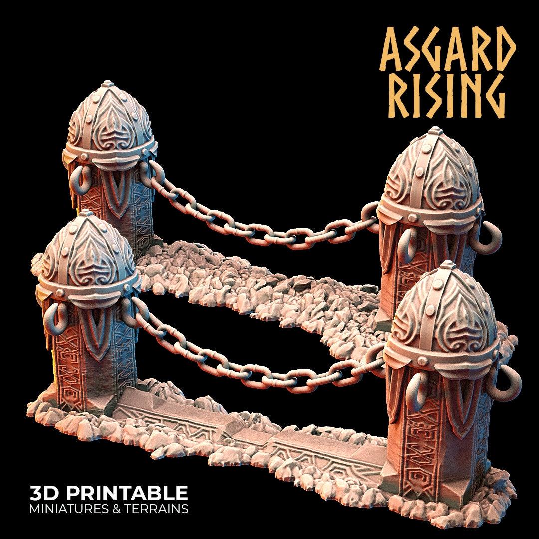 3D Printed Asgard Rising Dwarf Mountain Pass Fortress Entrance 28mm - 32mm