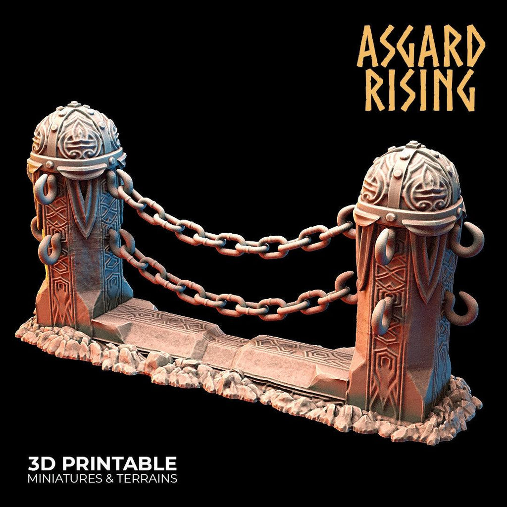 3D Printed Asgard Rising Dwarf Mountain Pass Fortress Entrance 28mm - 32mm