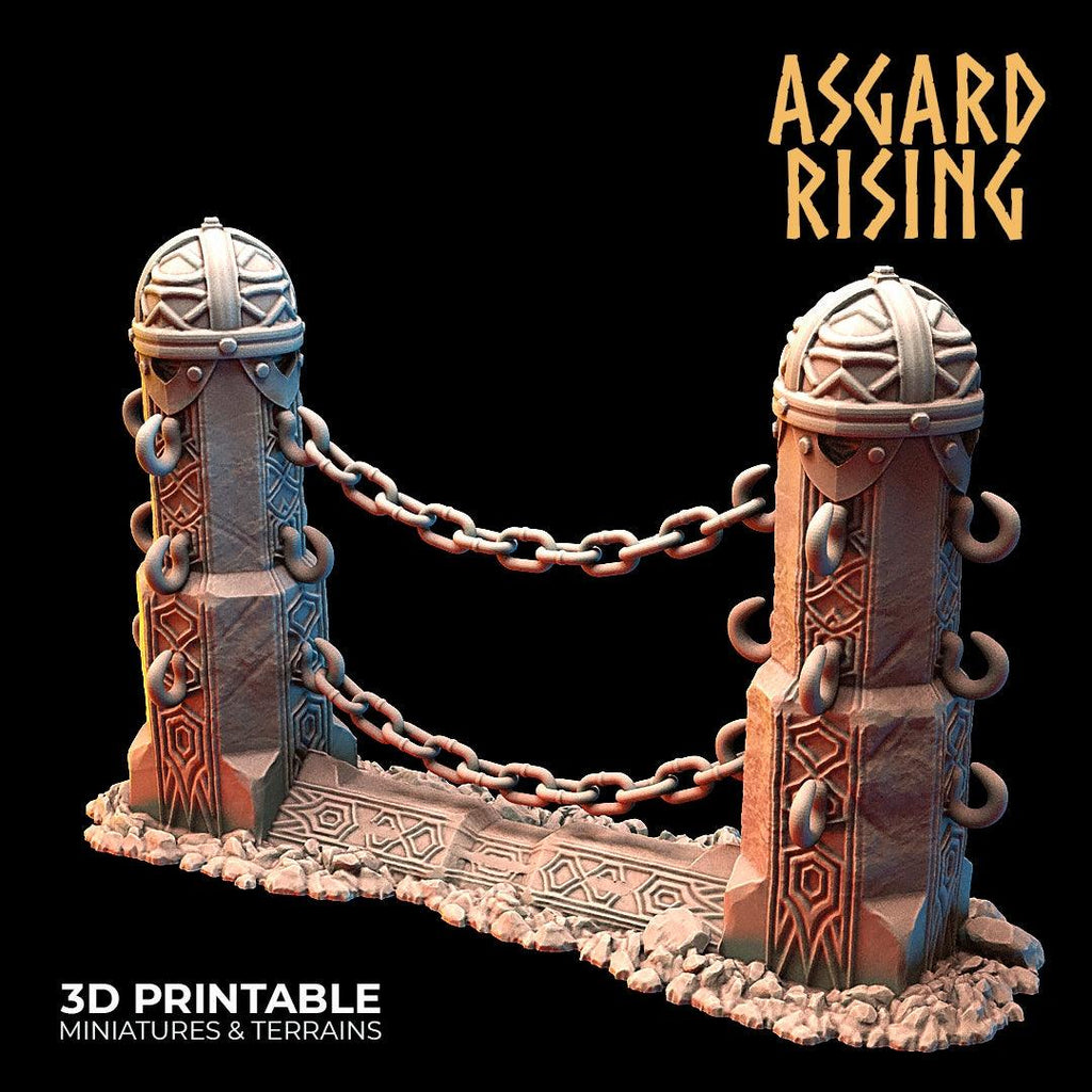 3D Printed Asgard Rising Dwarf Mountain Pass Fortress Entrance 28mm - 32mm