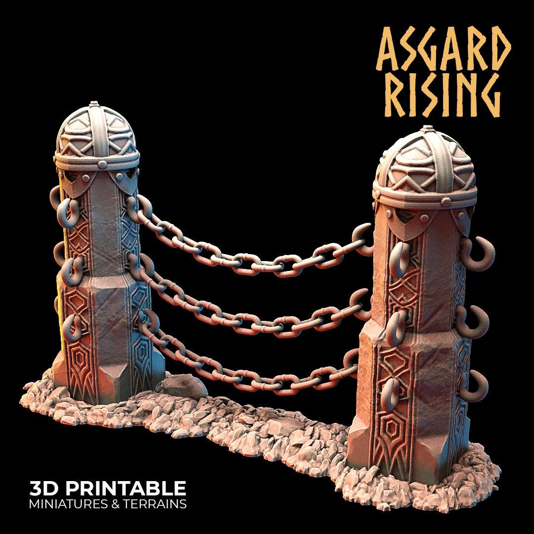 3D Printed Asgard Rising Dwarf Mountain Pass Fortress Entrance 28mm - 32mm