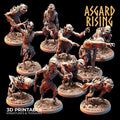 3D Printed Asgard Rising Ghouls Undead Set Round or Square Base 28mm - 32mm