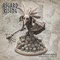 3D Printed Asgard Rising Goblin Chieftain 28mm-32mm Ragnarok D&D