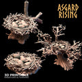 3D Printed Asgard Rising Griffin Nest Set - 32mm D&D