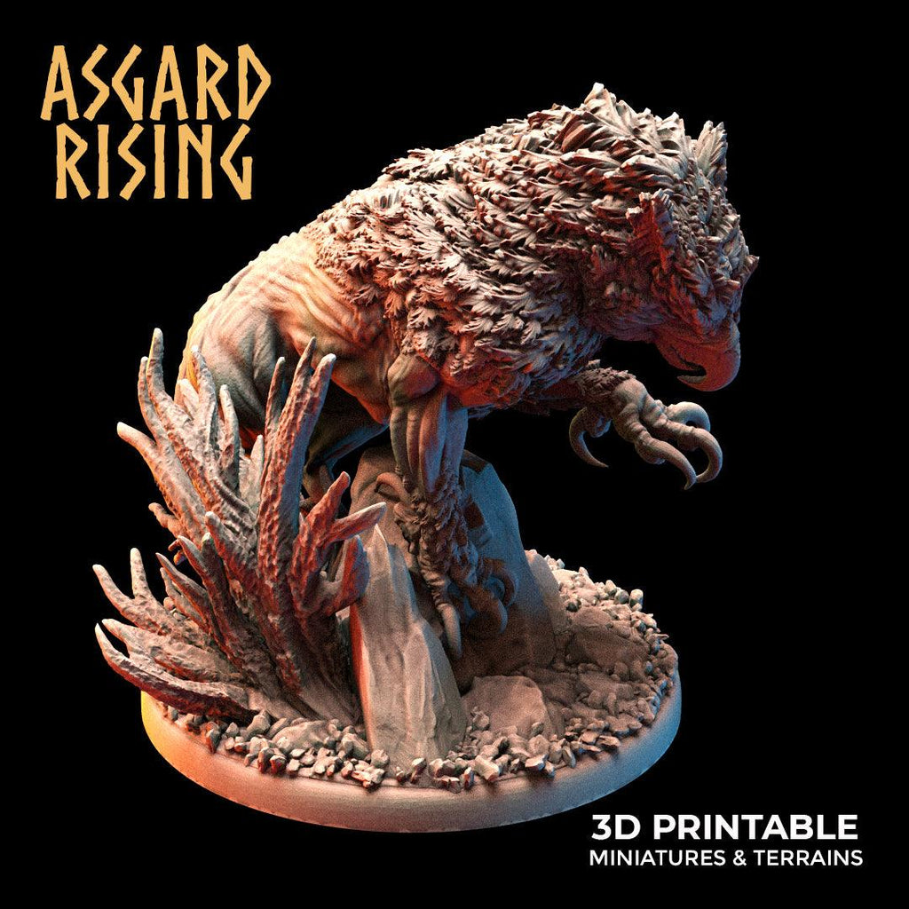 3D Printed Asgard Rising Keythong Wingless Griffin Set - 32mm D&D
