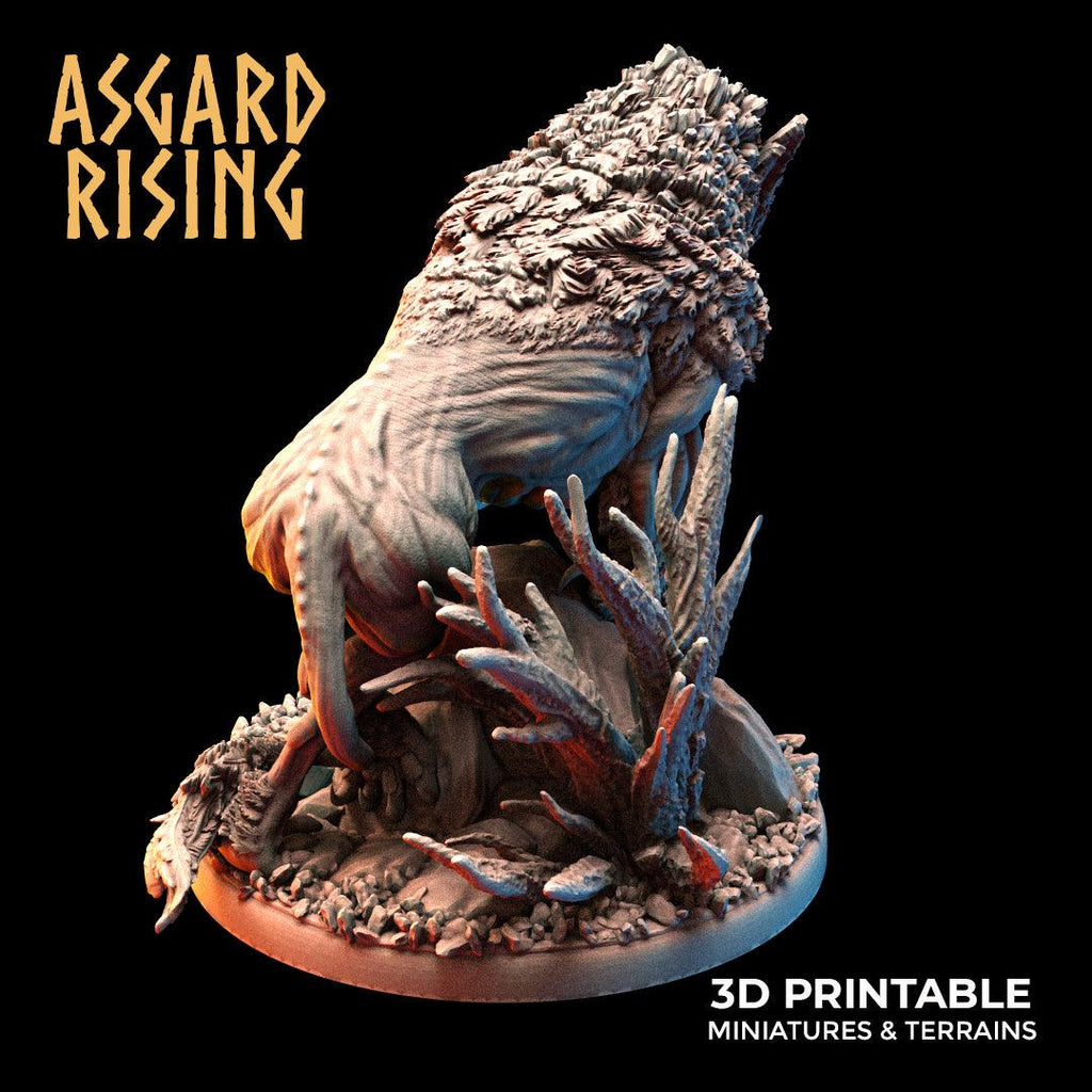 3D Printed Asgard Rising Keythong Wingless Griffin Set - 32mm D&D