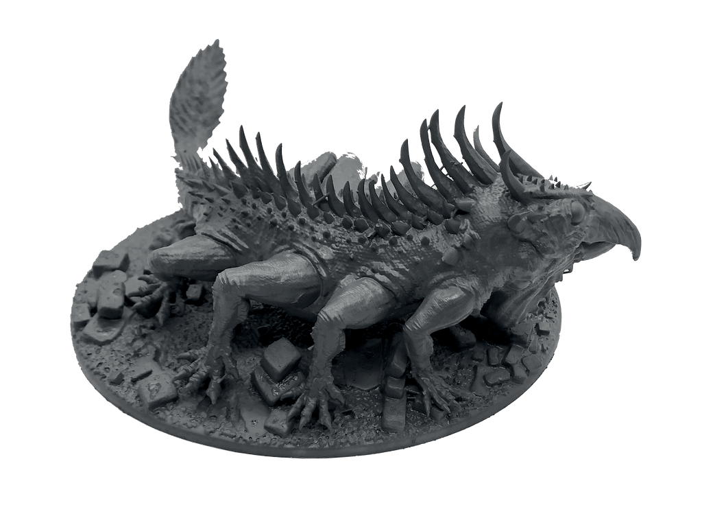 3D Printed Asgard Rising King of Serpents - Basilisk 32mm D&D