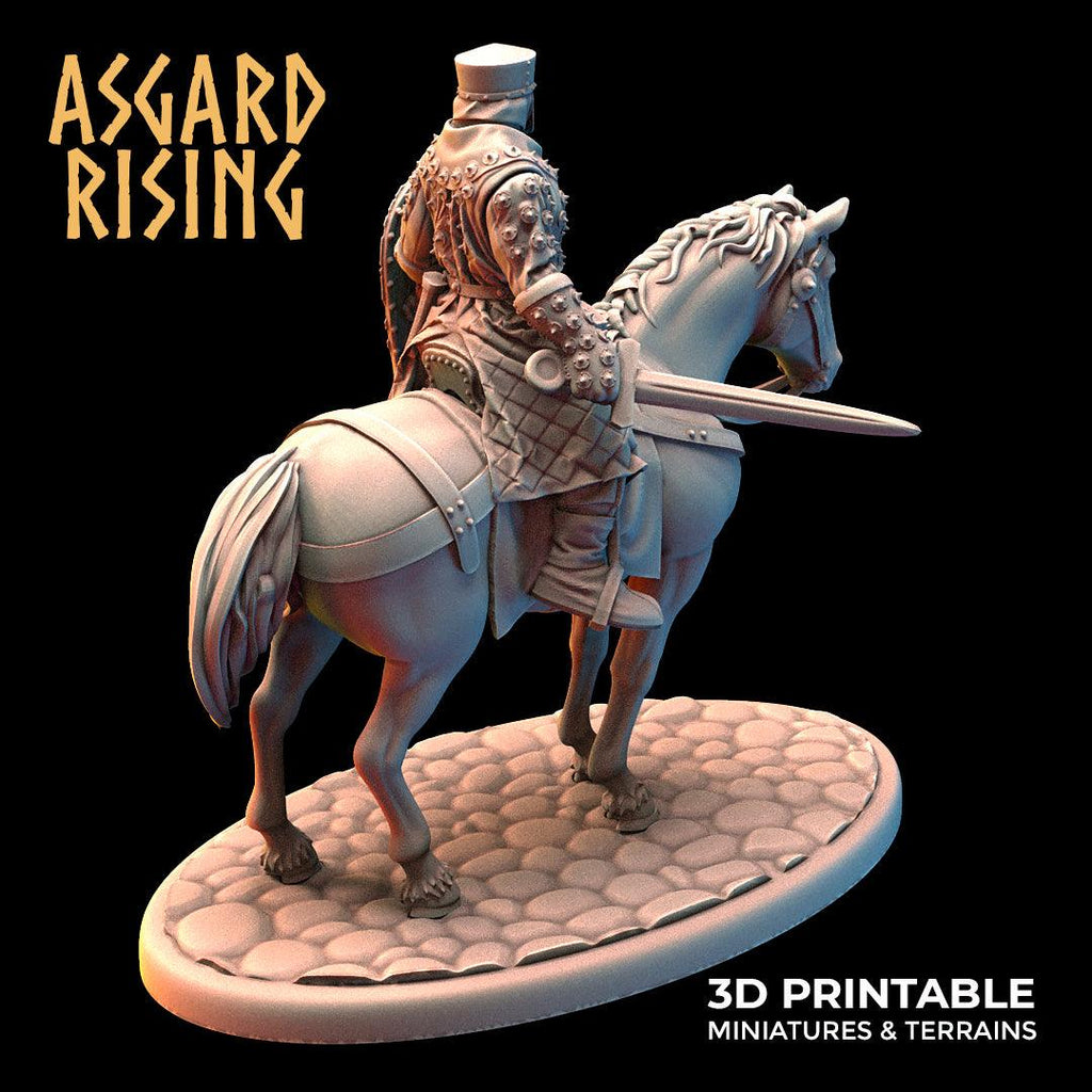 3D Printed Asgard Rising Medieval Calvary Set 28mm - 32mm Ragnarok D&D