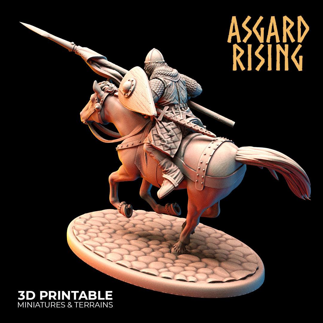 3D Printed Asgard Rising Medieval Calvary Set 28mm - 32mm Ragnarok D&D