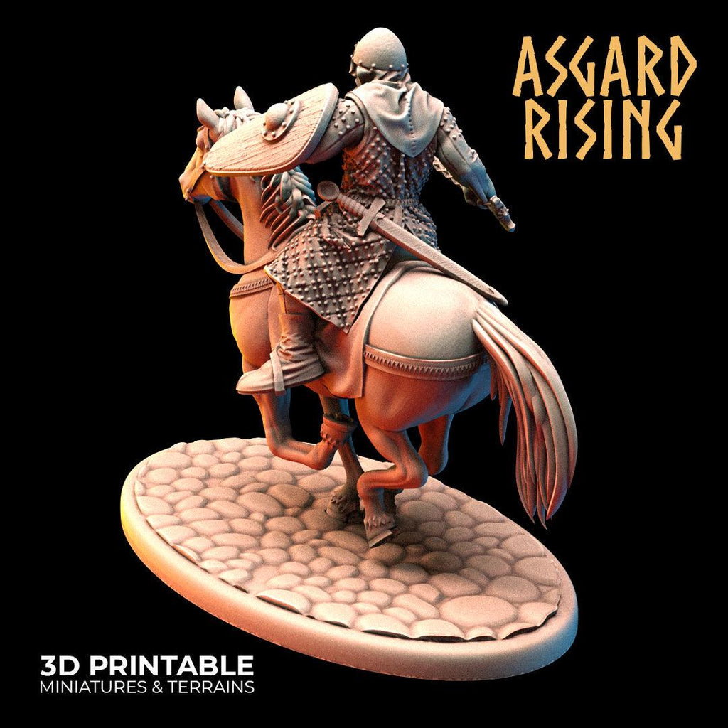 3D Printed Asgard Rising Medieval Calvary Set 28mm - 32mm Ragnarok D&D