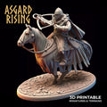 3D Printed Asgard Rising Medieval Heavy Calvary Running Crossbowman 32mm Ragnarok D&D