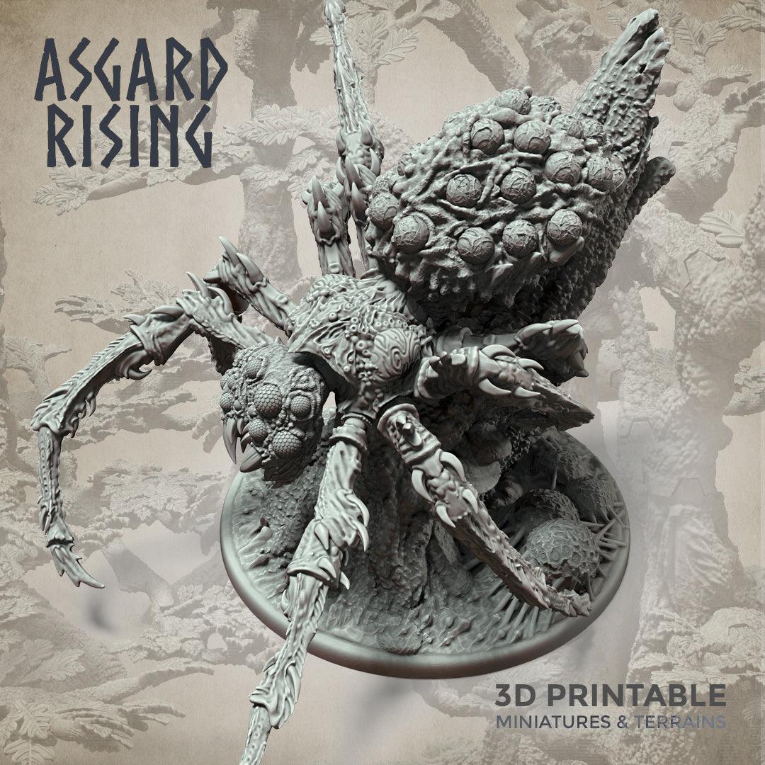 3D Printed Asgard Rising Nightmare Spider Big Model 32mm D&D
