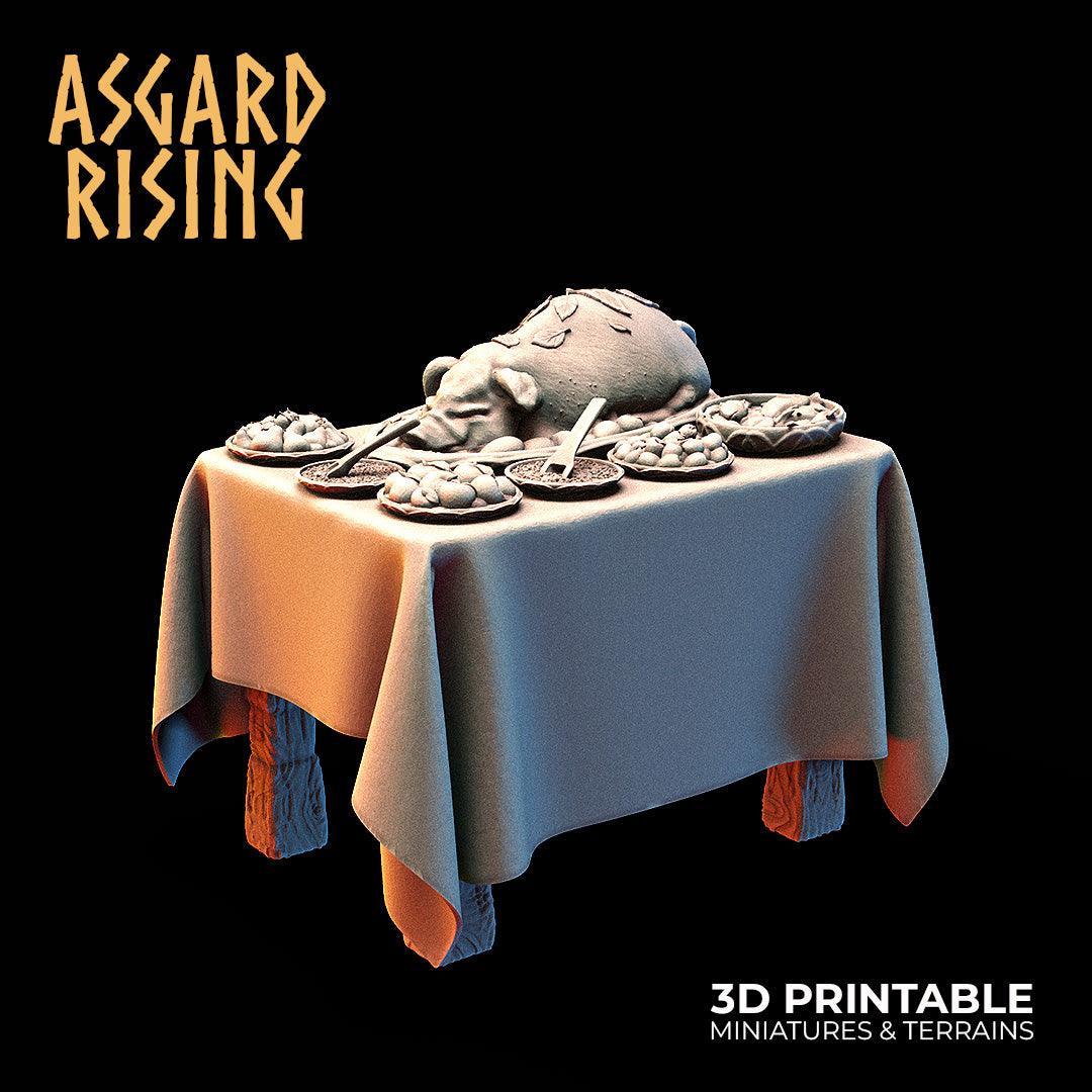 3D Printed Asgard Rising Tavern Modular Terrain Set 28mm - 32mm