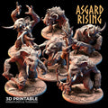 3D Printed Asgard Rising Tundra Trolls Set 28 32mm Ragnarok D&D