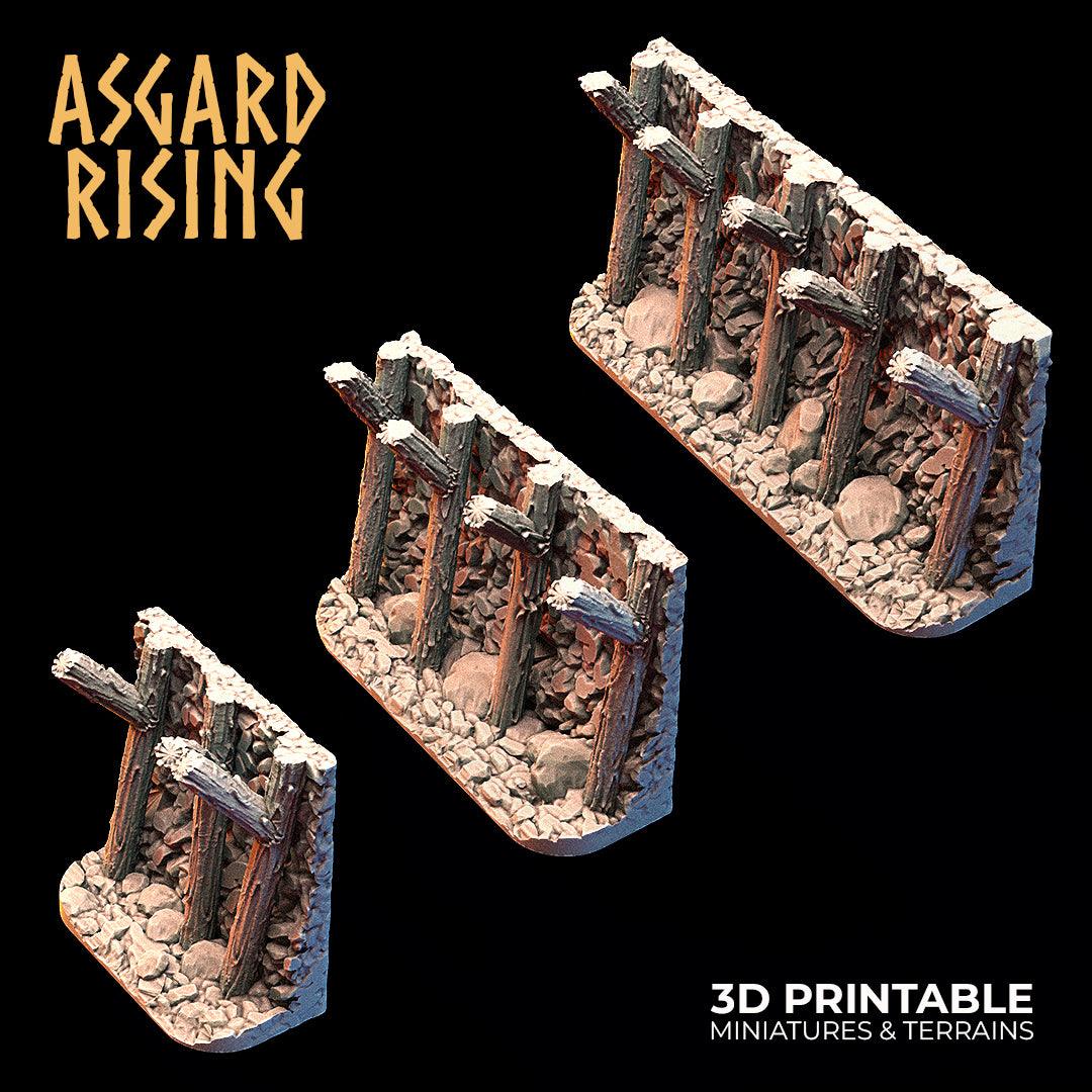 3D Printed Asgard Rising Viking Moutain Hideout Modular Set 28mm - 32mm