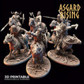 3D Printed Asgard Rising Viking Riders Modular Warband 28mm - 32mm