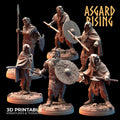 3D Printed Asgard Rising Viking Rune Guardians of the Raven Clan - 28 32mm Wargaming DnD