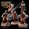 3D Printed Asgard Rising Viking Warriors Set 1 28 32 mm Wargaming DnD