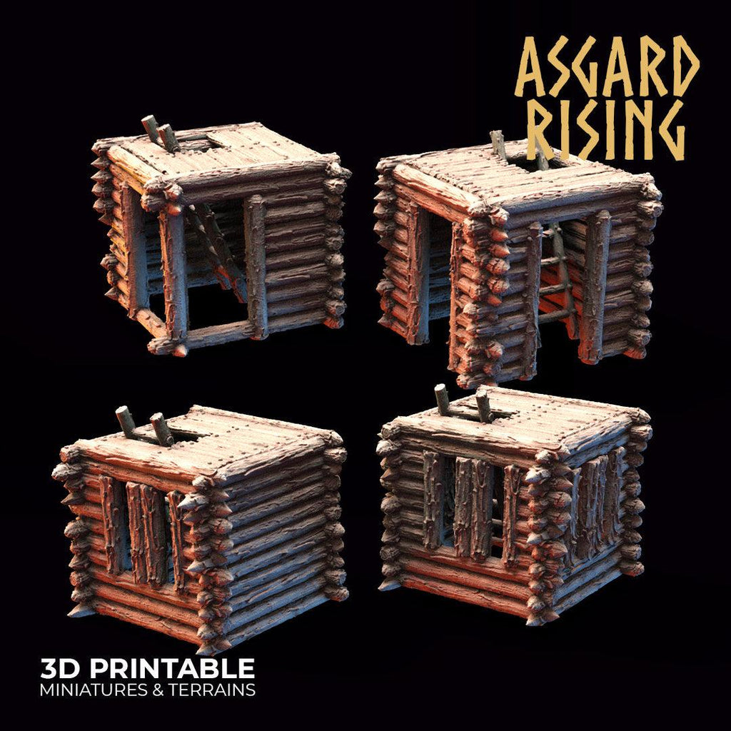 3D Printed Asgard Rising Watchtower 28mm - 32mm Ragnarok D&D
