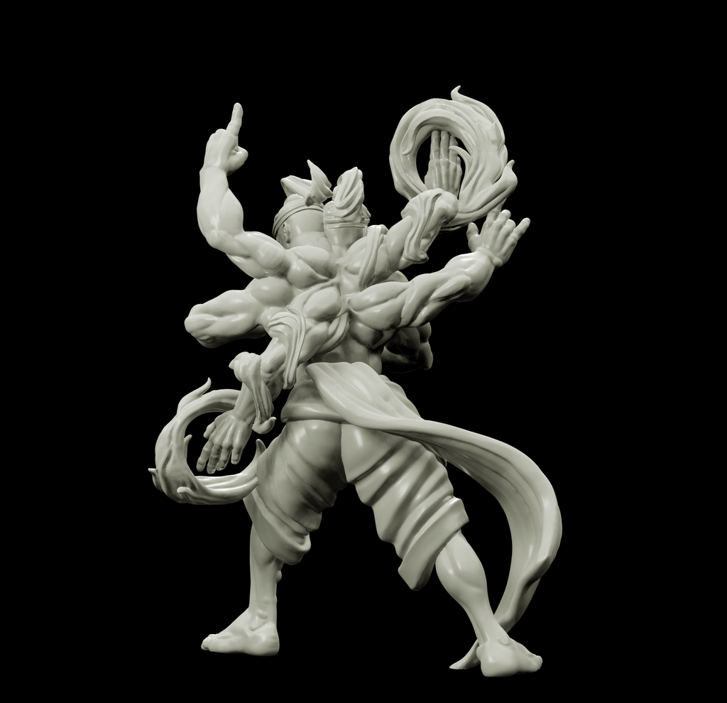 3D Printed Bestiary Vol. 4 Nafarrate - Agni Vedalken 32mm Ragnarok D&D