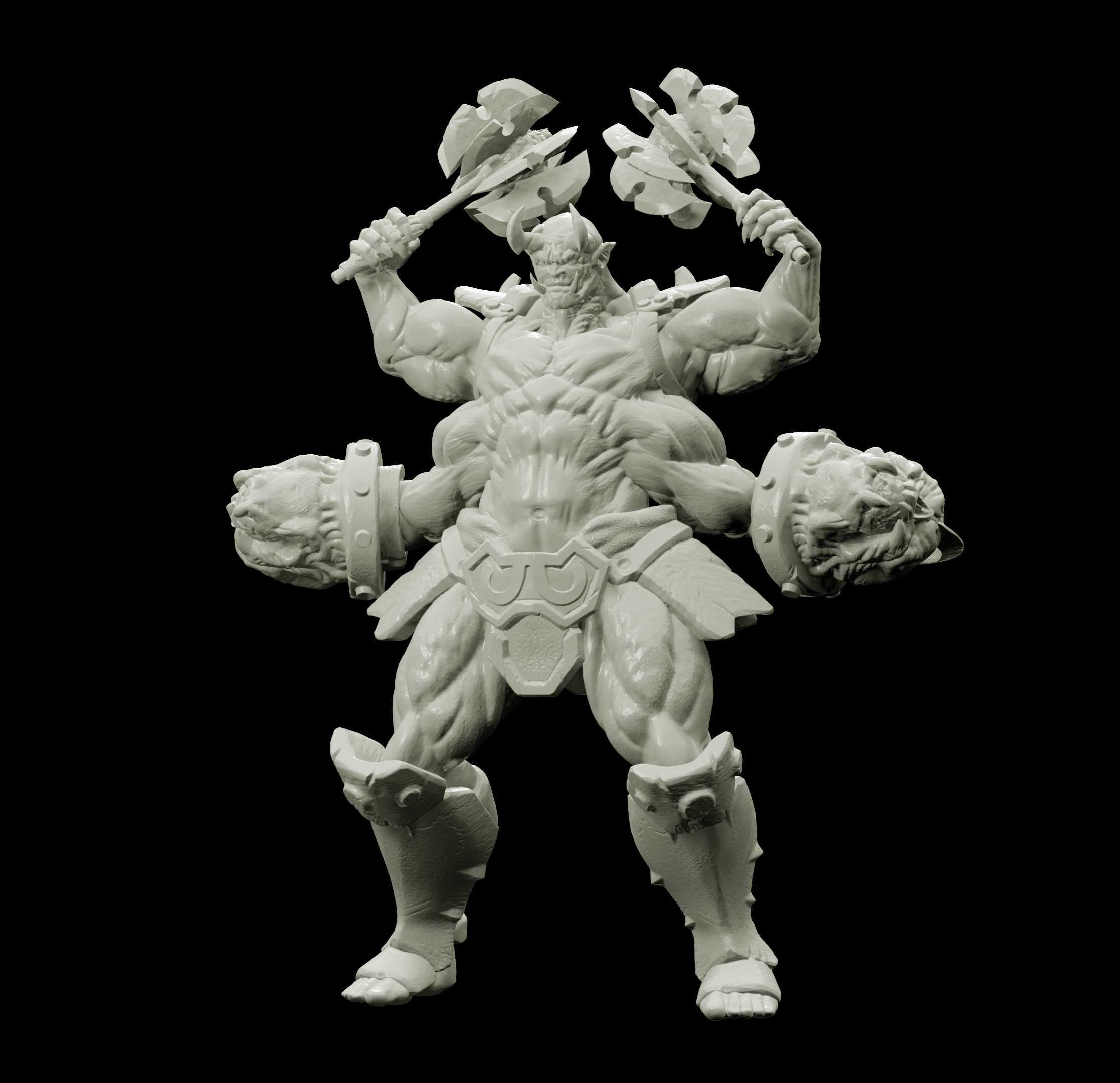 3D Printed Bestiary Vol. 4 Nafarrate - Al'Goleth Demon Fiend 32mm Ragnarok D&D