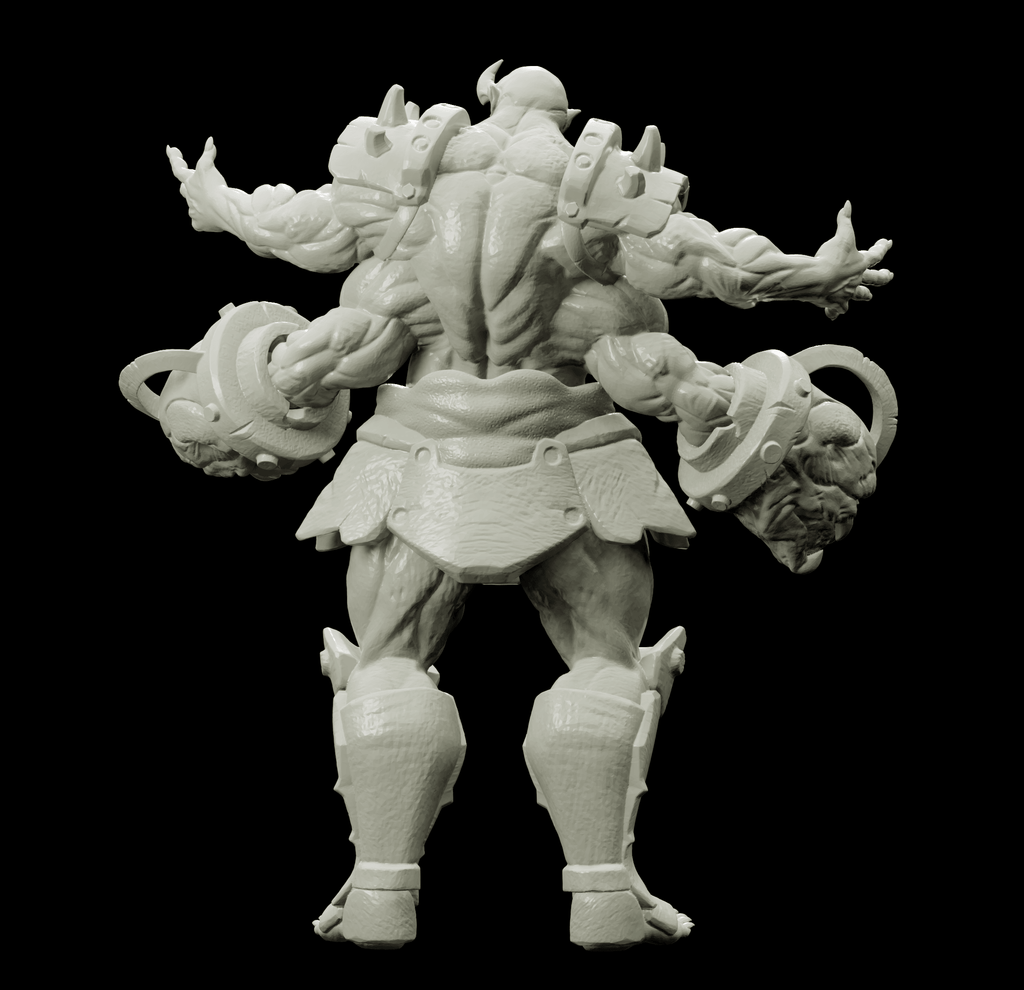 3D Printed Bestiary Vol. 4 Nafarrate - Al'Goleth Demon Fiend 32mm Ragnarok D&D