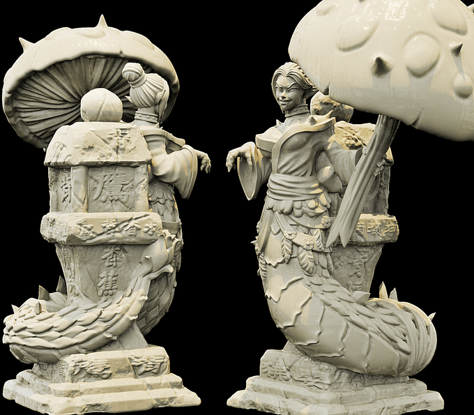 3D Printed Bestiary Vol. 4 Nafarrate - Aldoris Forest Spirit 32mm Ragnarok D&D
