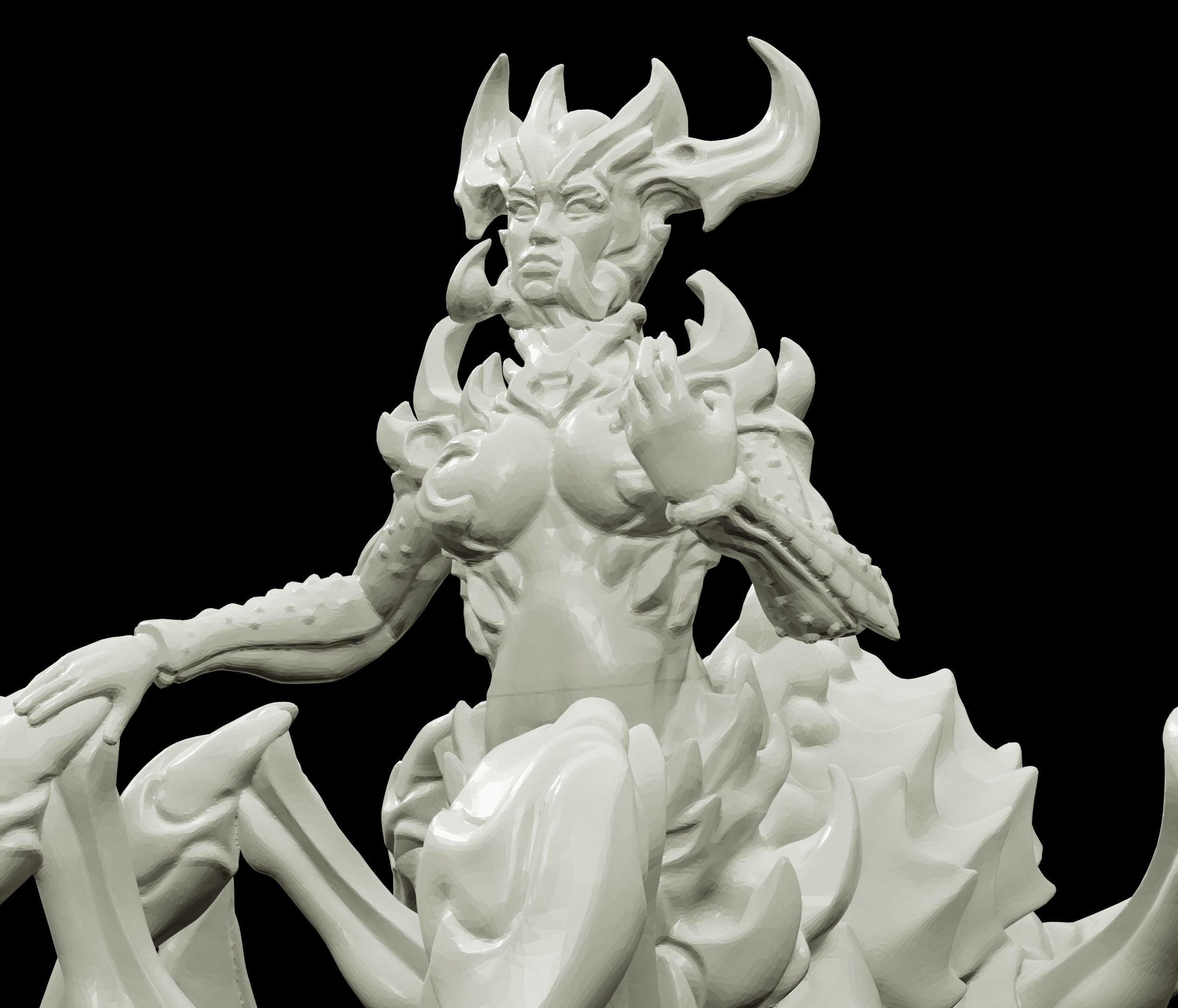 3D Printed Bestiary Vol. 4 Nafarrate - Arachne Spider 32mm Ragnarok D&D