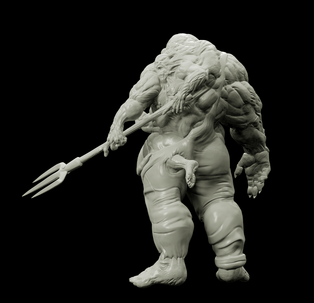 3D Printed Bestiary Vol. 4 Nafarrate - Biir'zha Aberration 32mm Ragnarok D&D