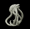3D Printed Bestiary Vol. 4 Nafarrate - Brain Abomination 32mm Ragnarok D&D
