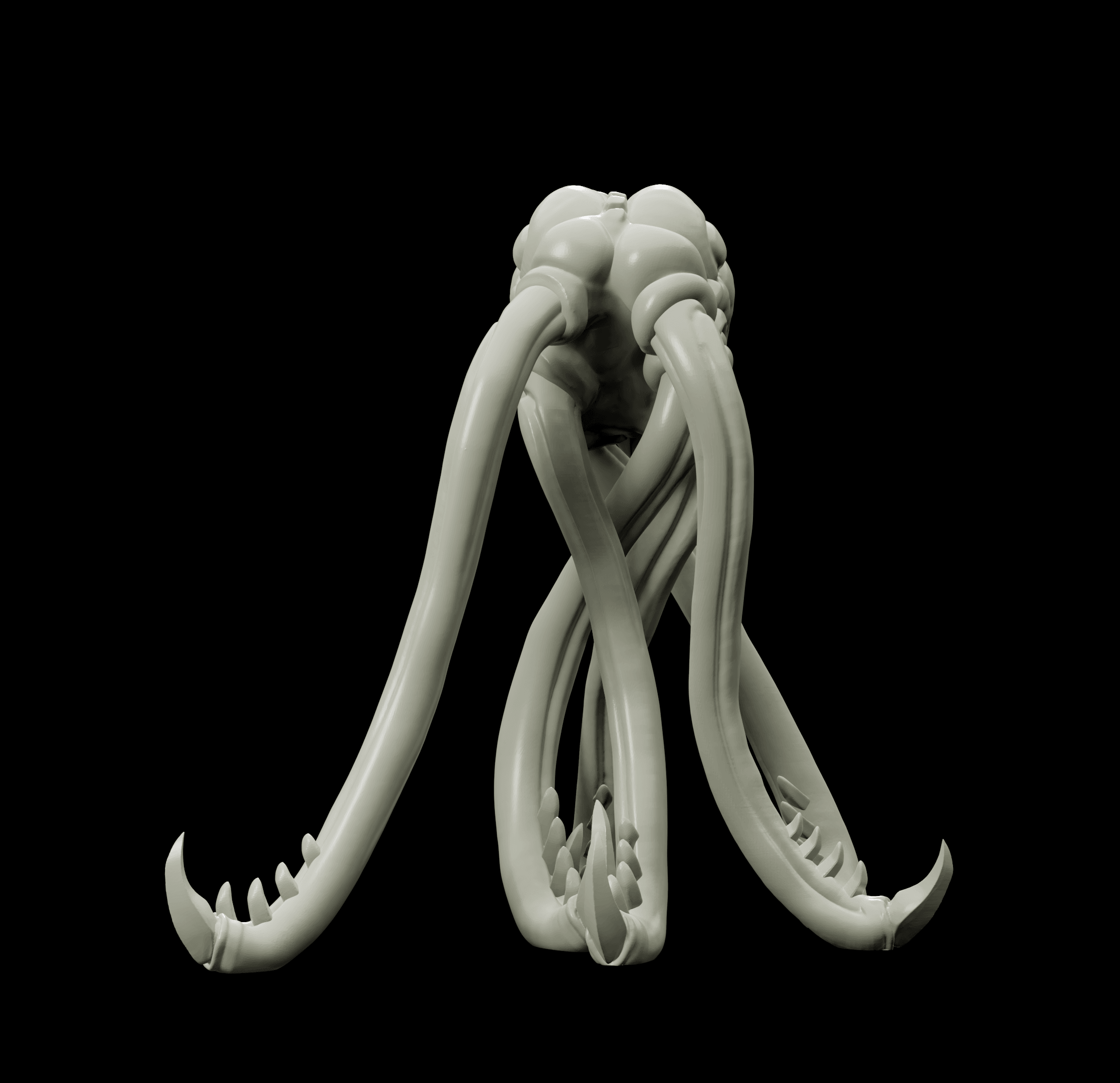 3D Printed Bestiary Vol. 4 Nafarrate - Brain Abomination 32mm Ragnarok D&D