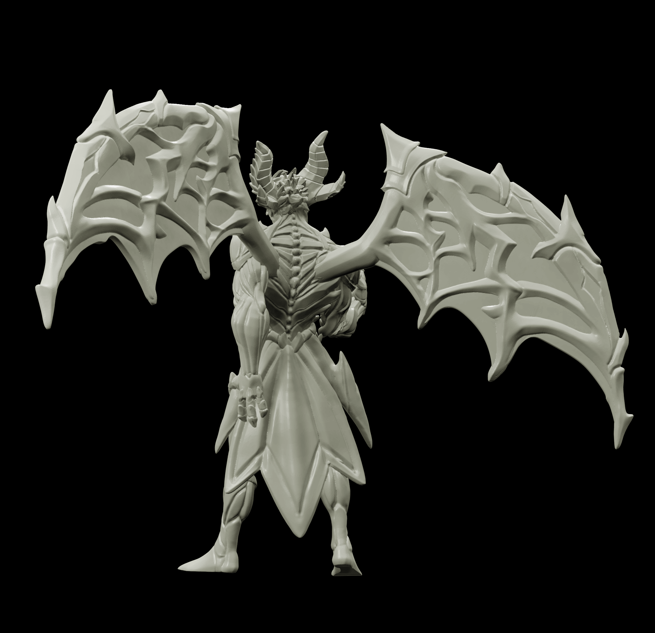 3D Printed Bestiary Vol. 4 Nafarrate - Chernobog Demon Fiend 32mm Ragnarok D&D