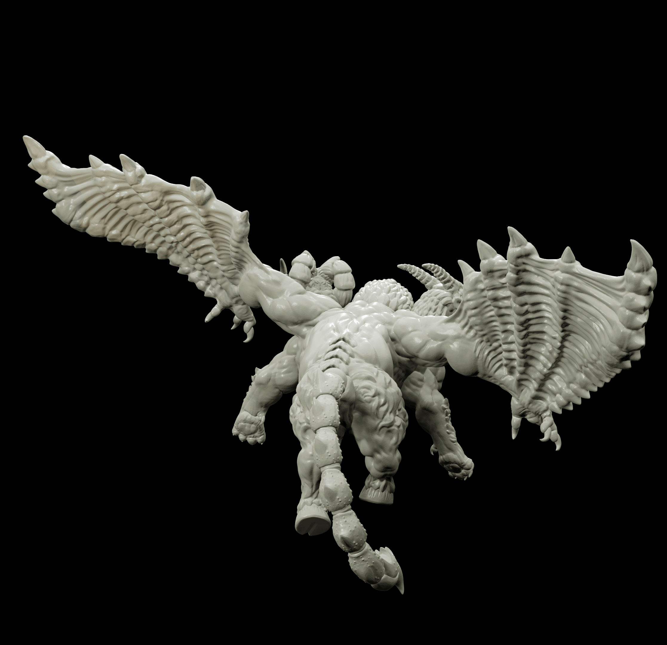 3D Printed Bestiary Vol. 4 Nafarrate - Chimera 32mm Ragnarok D&D
