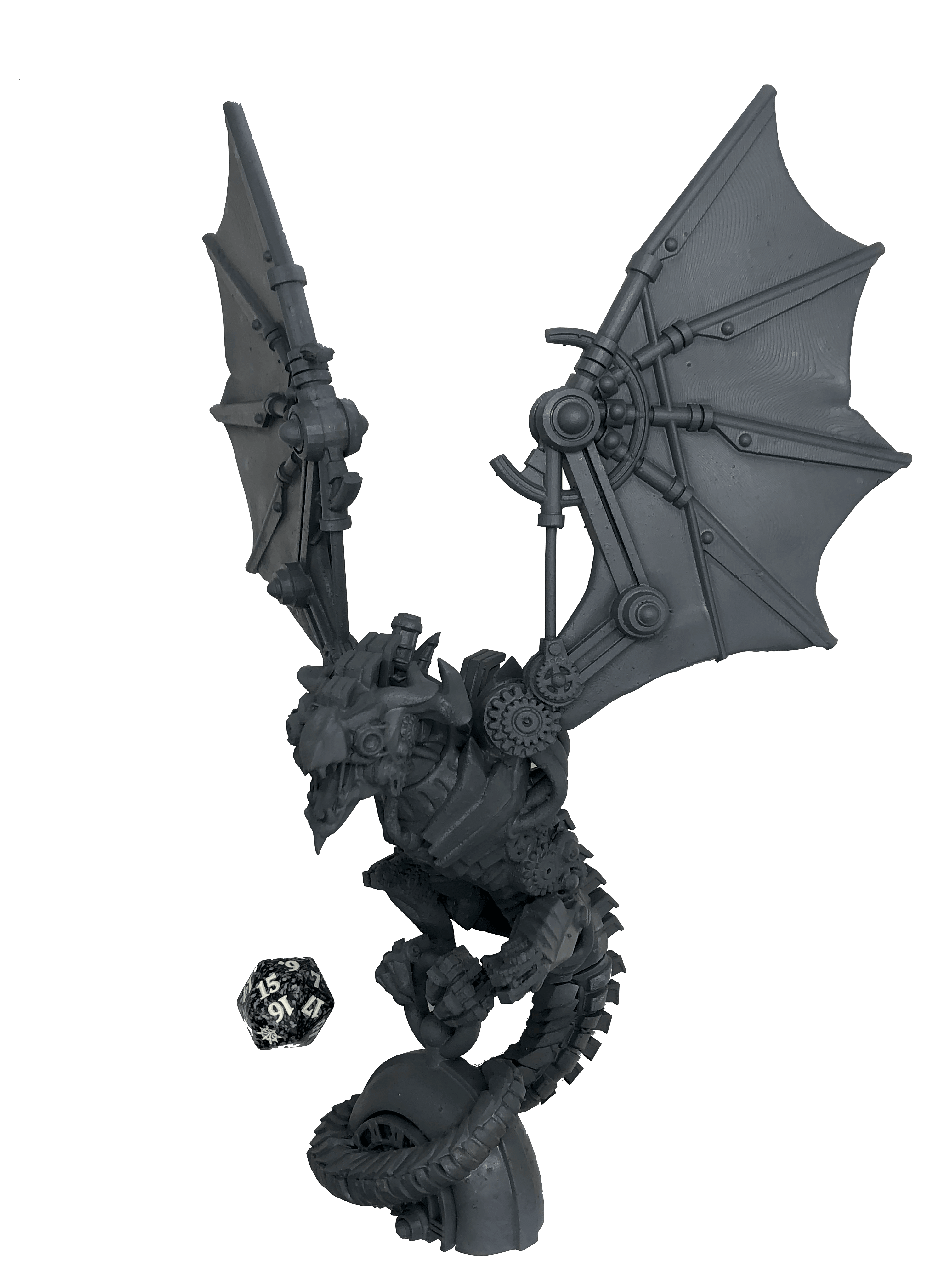 3D Printed Bestiary Vol. 4 Nafarrate - Clockwork Dragon 32mm Ragnarok D&D