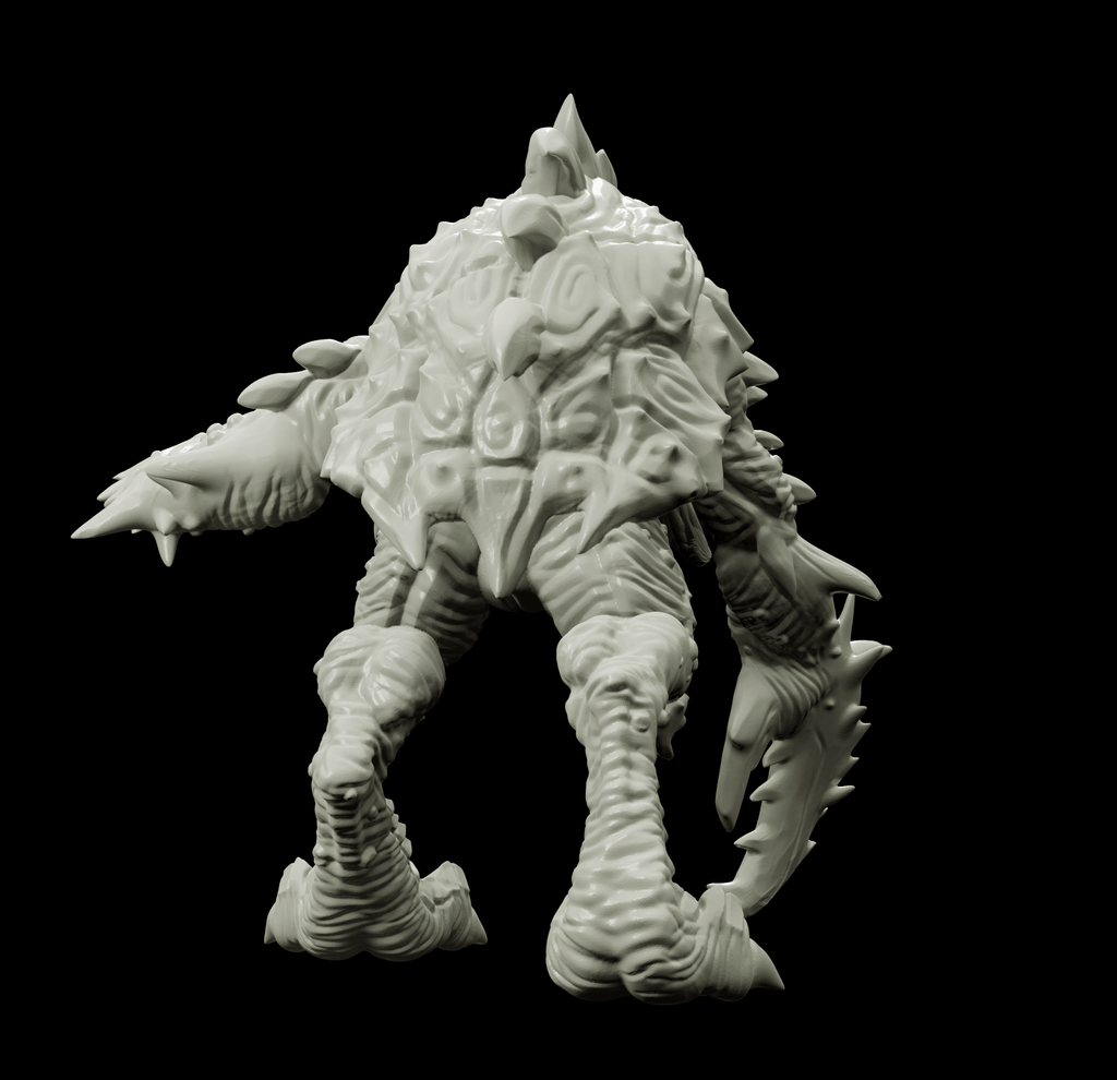 3D Printed Bestiary Vol. 4 Nafarrate - Corvolture Beast 32mm Ragnarok D&D