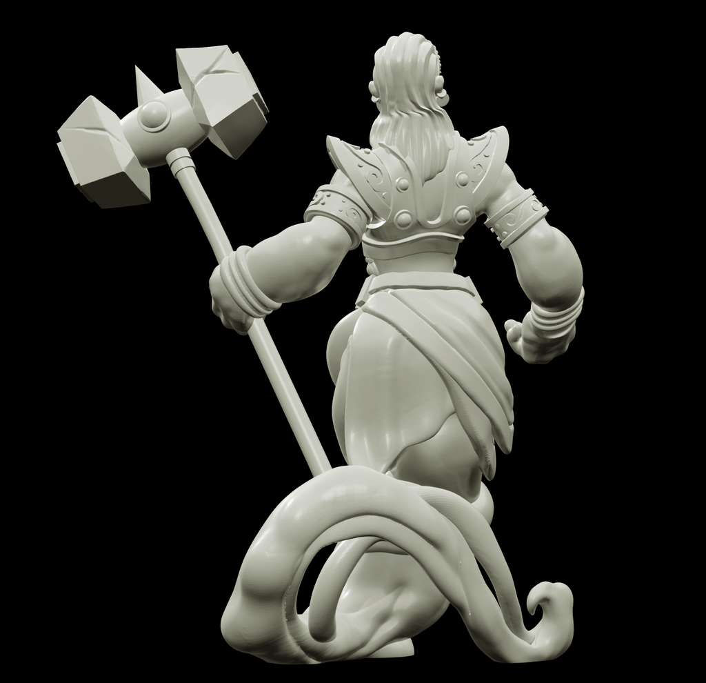 3D Printed Bestiary Vol. 4 Nafarrate - Earth Genie 32mm Ragnarok D&D