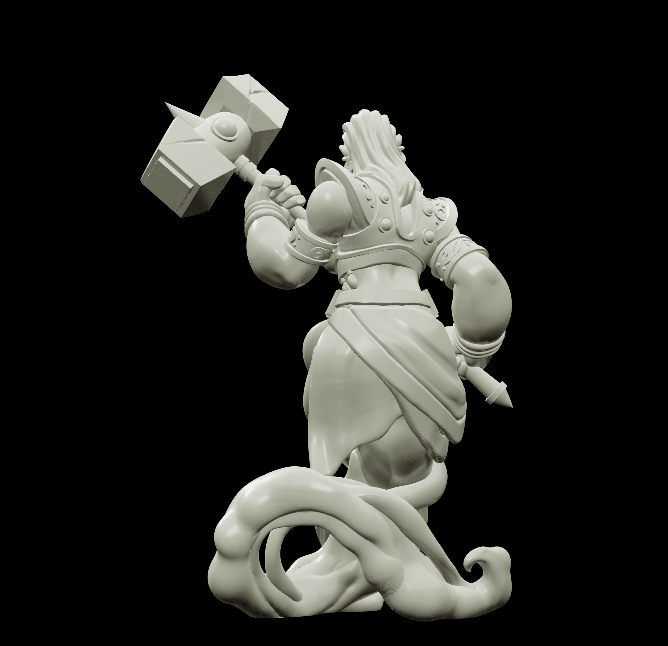 3D Printed Bestiary Vol. 4 Nafarrate - Earth Genie 32mm Ragnarok D&D
