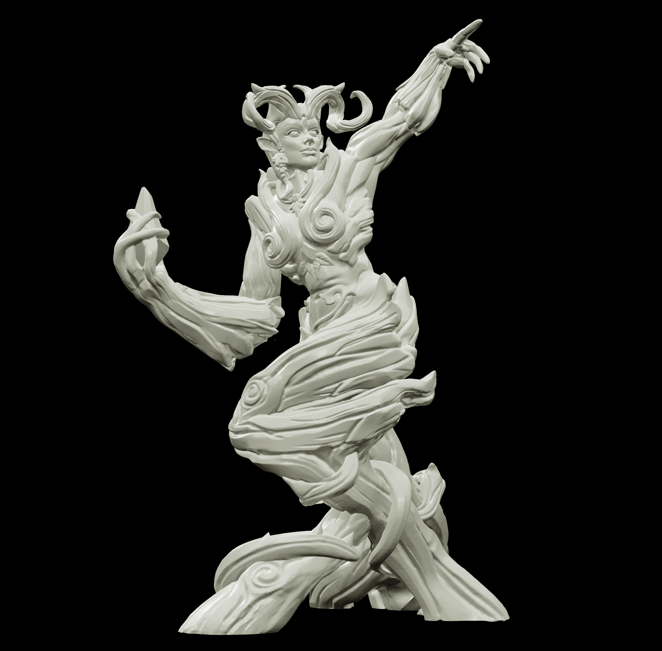 3D Printed Bestiary Vol. 4 Nafarrate - Gaia 32mm Ragnarok D&D