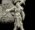 3D Printed Bestiary Vol. 4 Nafarrate - Gatha Female Orc 32mm Ragnarok D&D
