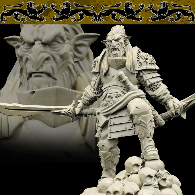 3D Printed Bestiary Vol. 4 Nafarrate - Hobgoblin 32mm Ragnarok D&D