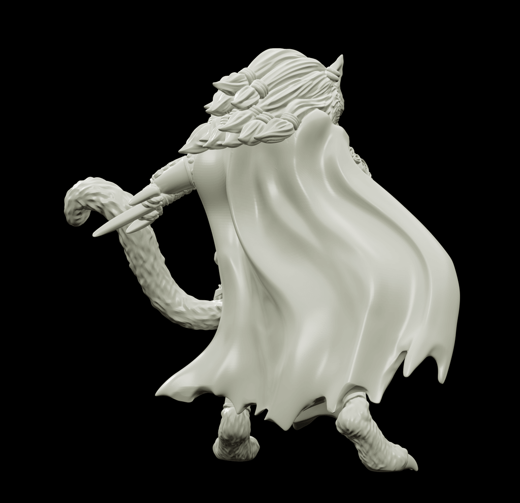 3D Printed Bestiary Vol. 4 Nafarrate - Ishu Tigress 32mm Ragnarok D&D