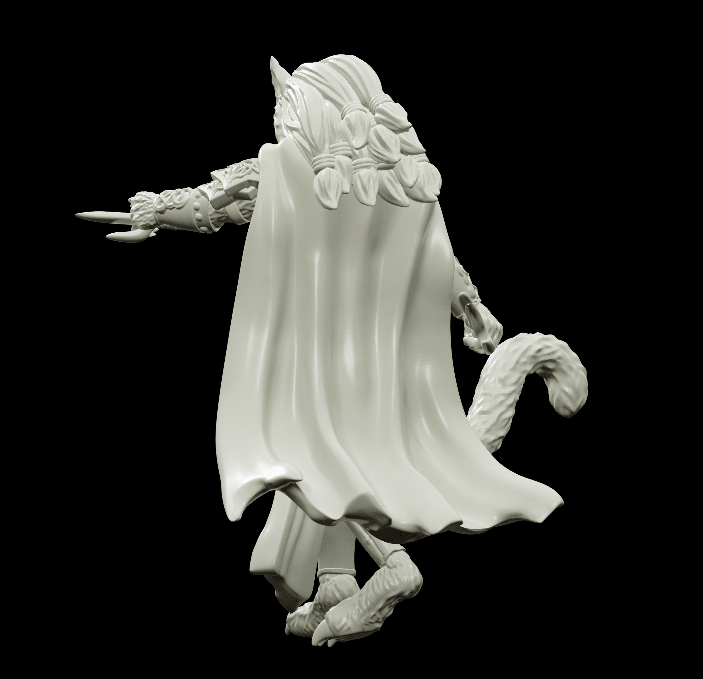 3D Printed Bestiary Vol. 4 Nafarrate - Ishu Tigress 32mm Ragnarok D&D