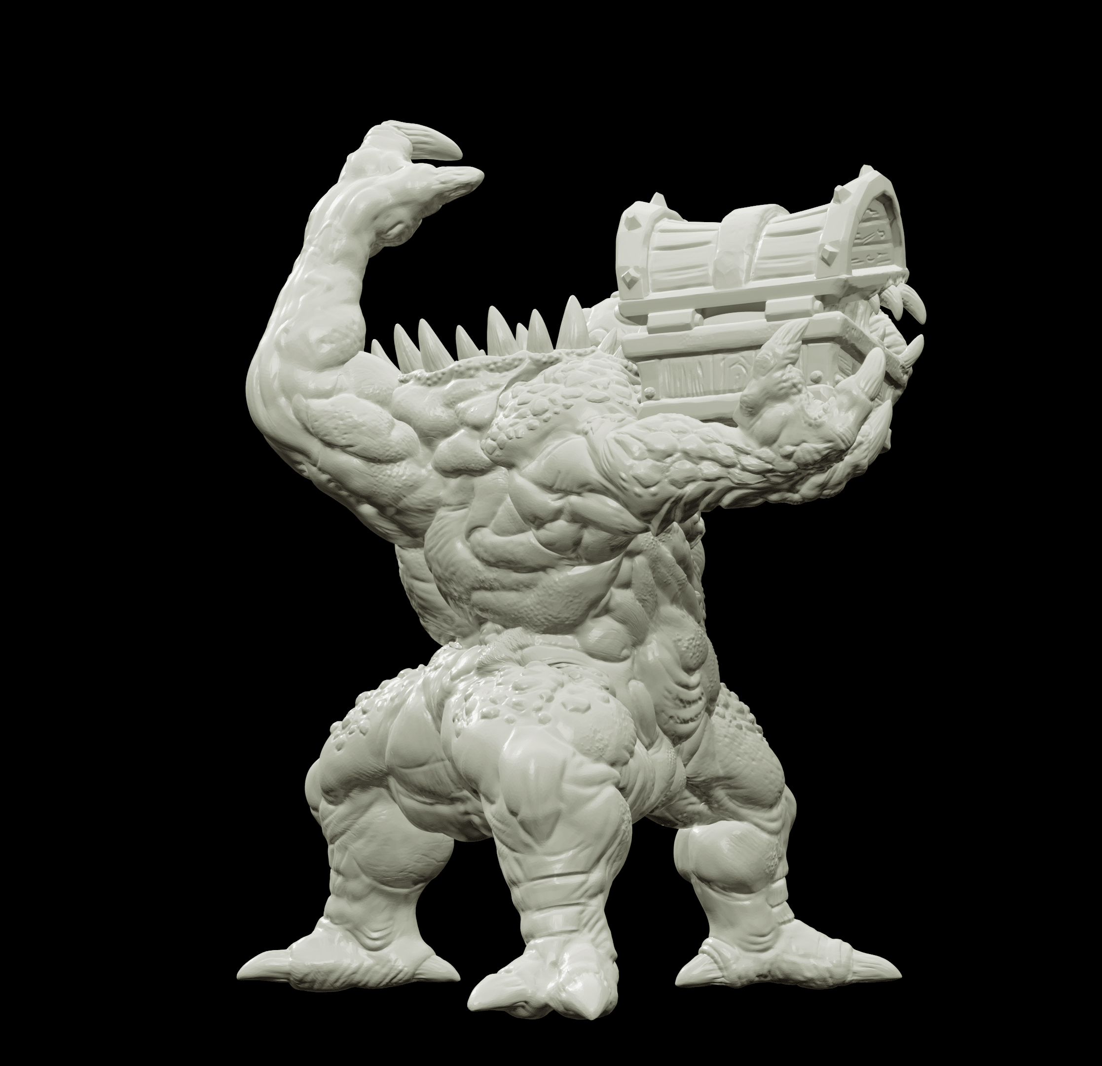 3D Printed Bestiary Vol. 4 Nafarrate - Iutreli Abomination 32mm Ragnarok D&D