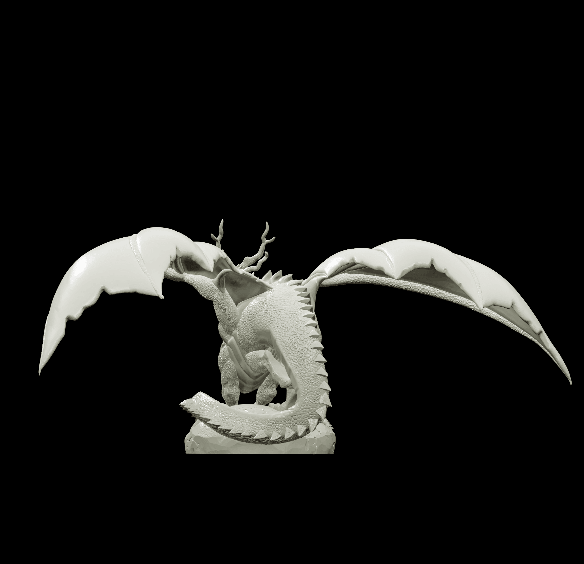 3D Printed Bestiary Vol. 4 Nafarrate - Kaesin Green Dragon 32mm Ragnarok D&D