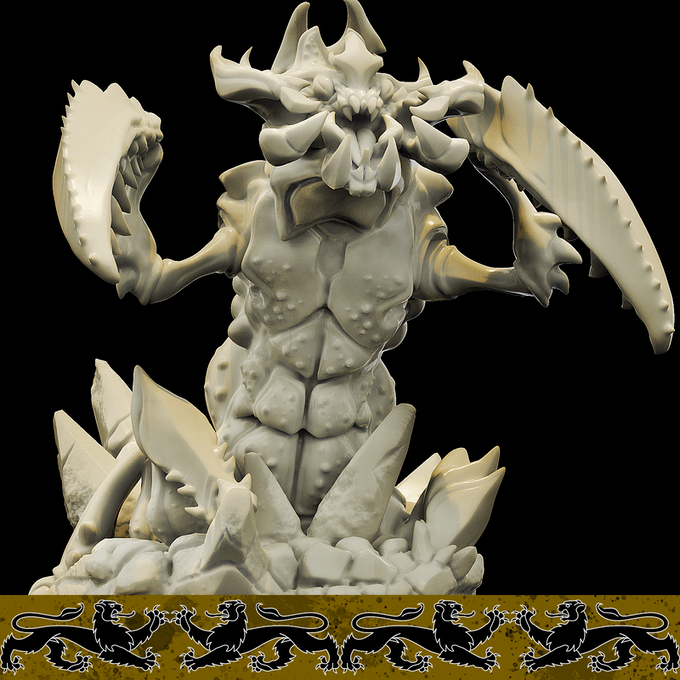 3D Printed Bestiary Vol. 4 Nafarrate - Khepri Demon Fiend 32mm Ragnarok D&D