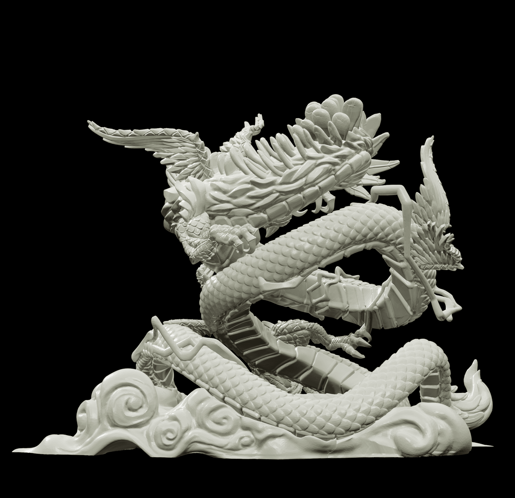 3D Printed Bestiary Vol. 4 Nafarrate - Kukulkan Sea Serpent 32mm Ragnarok D&D