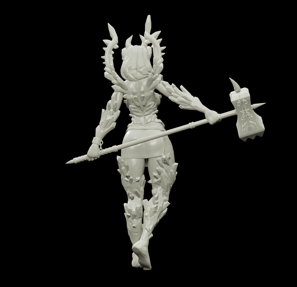 3D Printed Bestiary Vol. 4 Nafarrate - Laufrey Cambion Fiend 32mm Ragnarok D&D