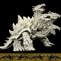 3D Printed Bestiary Vol. 4 Nafarrate - Plaqwum Turtle Hydra 32mm Ragnarok D&D