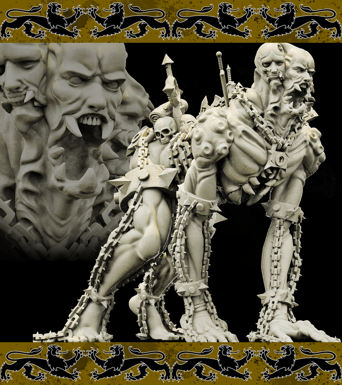 3D Printed Bestiary Vol. 4 Nafarrate - Prometheus in Chains 32mm Ragnarok D&D